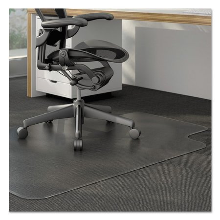 ALERA Moderate Use Studded Chair Mat for Low Pile Carpet, 45x53, W Lip, Clr CM12233ALEPL